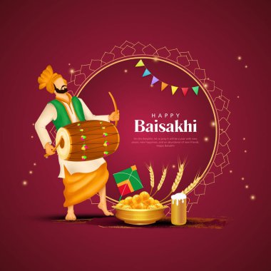 Punjab 'ın yeni yıl temsilcisi Punjabi' de mesajla (Baisakhi Mübarek) Mutlu Baisakhi