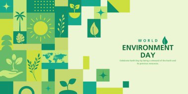 Dünya Çevre Günü geçmişi. Çevre günün kutlu olsun. 5 Haziran. 5 Haziran. Dünya çevresi ve dünya günü konsepti. Pankart, poster, şablon. Dünya çevre günü kutlaması. Dünya gezegenini kurtarma kavramı