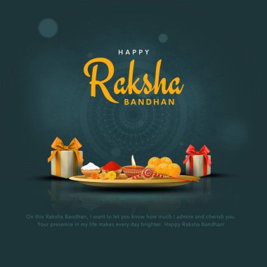 Mutlu Raksha Bandhan ve güzel yaratıcı duvar kâğıdı geçmişi. soyut vektör illüstrasyon tasarımı