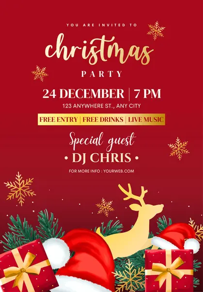 Noel süsleme sınırı, köknar dalları, altın parıltılı konfeti ve kırmızı ve yeşil arka planda parıldayan ışıklar. Parlak Noel ve Yeni Yıl tasarımı tatil çerçevesi. Vektör çizimi. Yılbaşı kartı, geçmiş.