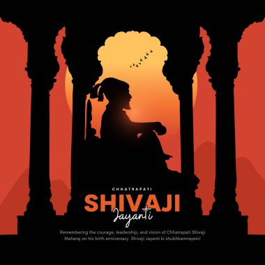 Hindistan 'ın yeni yıl kutlamaları için arka planın vektör çizimi. Maharashtra Günü 'nüz kutlu olsun. Maharashtra harita vektörü ve Shivaji Maharaj jayanti. soyut vektör illüstrasyonu.