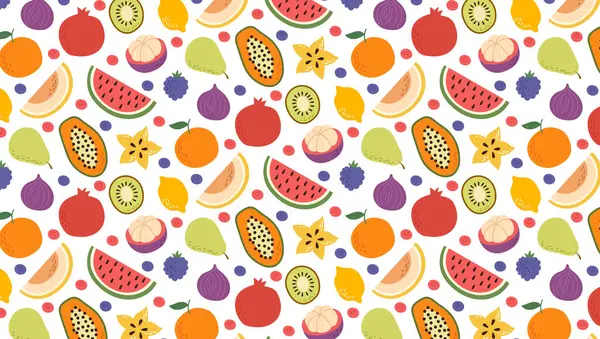 Meyve ve sebzeli meyve püresi düz minimalist tarzda. Taslak yok, sakin parlak renkler, modern ve şık..