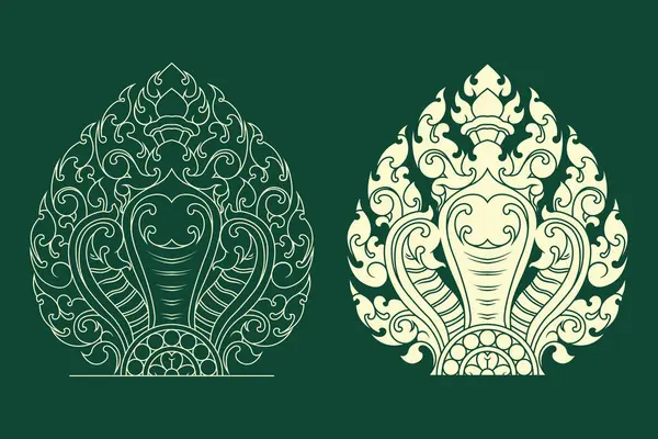 Bu şekil süsün merkezini bir yılanın başına ya da efsanevi bir yılana dönüştürür.