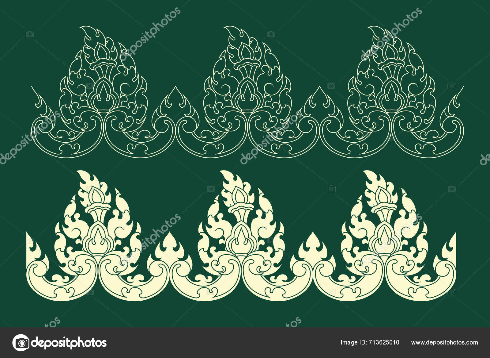 Kbach Khmer Vector Khmer Art Vetor de ©emdarouth2@gmail.com 713625010