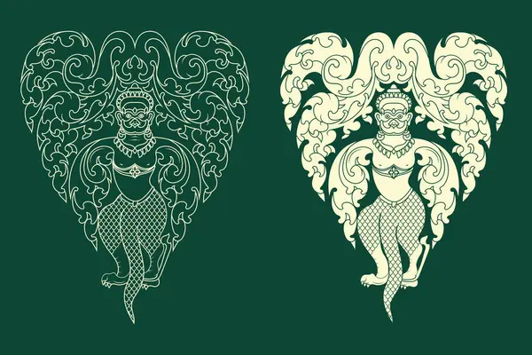 Khmer Sanat Elementleri, Vektör illüstratör Tasarımı