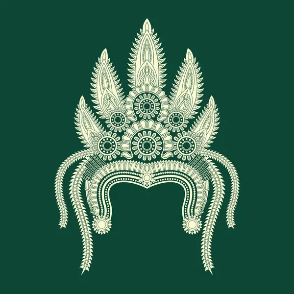 Absara taç stili vektör tasarımı