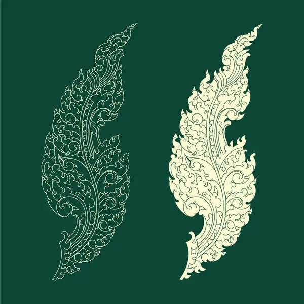 Khmer Kamboçya 'nın Geleneksel Sanat Süslemesi.