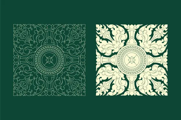 Khmer Kamboçya 'nın Geleneksel Sanat Süslemesi.