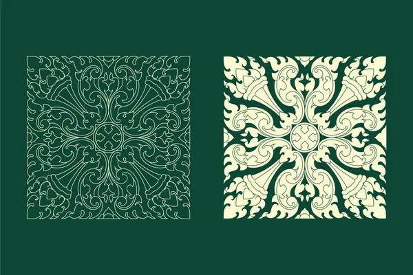 Khmer Sanat Elementleri, Vektör illüstratör Tasarımı