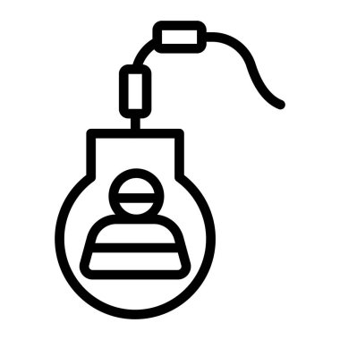 Vektör Satır Simgesini Tutukla