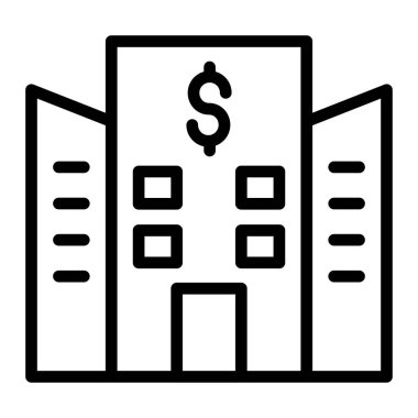 Şirket Vektör Satırı Simgesi