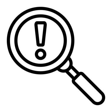 Dolandırıcılık Vektör Satırı Simgesi