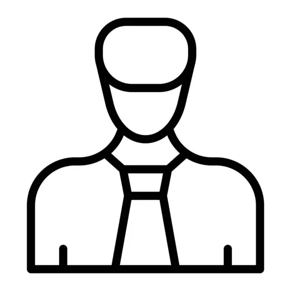 İş adamı Vektör Satırı Simgesi