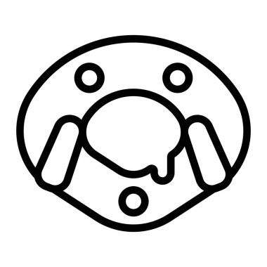 Mekik Vektör Satırı Simgesi