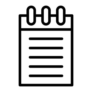 Notlar vektör satırı simgesi