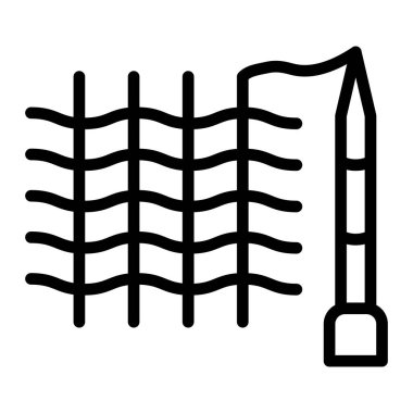 Örgü Vektör Satırı Simgesi