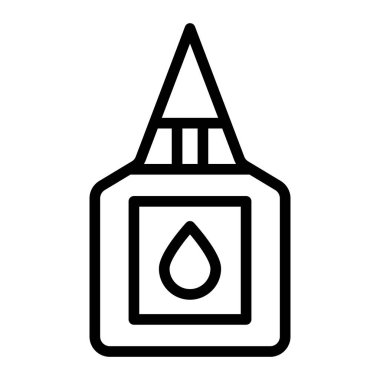 Makine Yağ Vektör Satırı Simgesi