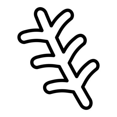 Biberiye Vektör Satır Simgesi Tasarımı