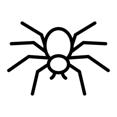 Örümcek Vektör Satırı Simge Tasarımı