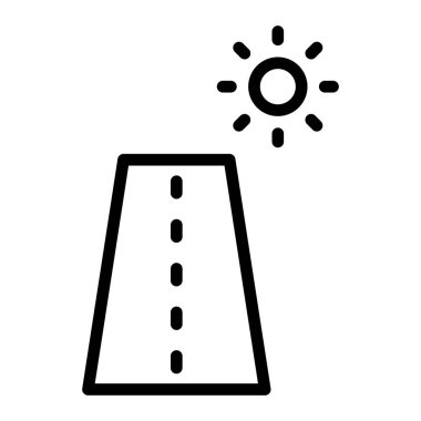 Gül Vektör Satır Simgesi Tasarımı