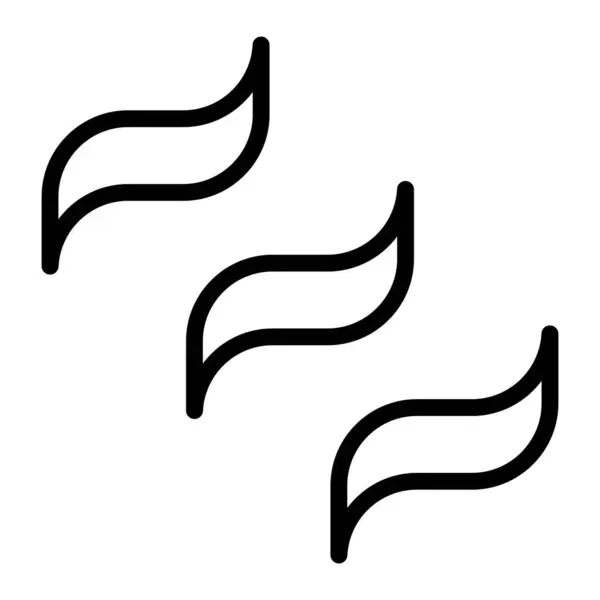 Ateş Vektörü Satırı Simgesi Tasarımı