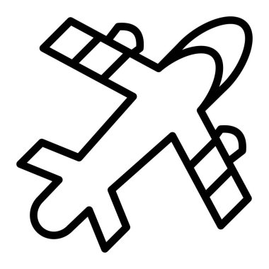 Hava Taşımacılığı Vektör Hattı Simge Tasarımı