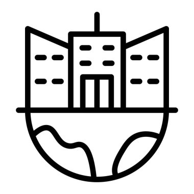 Ortam Vektörü Satır Simgesi Tasarımı