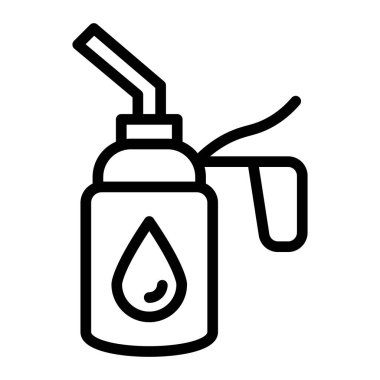 Yağlayıcı Vektör Satır Simgesi Tasarımı