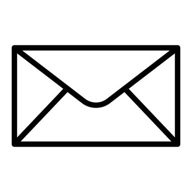 Zarf Vektör Satır Simgesi Tasarımı