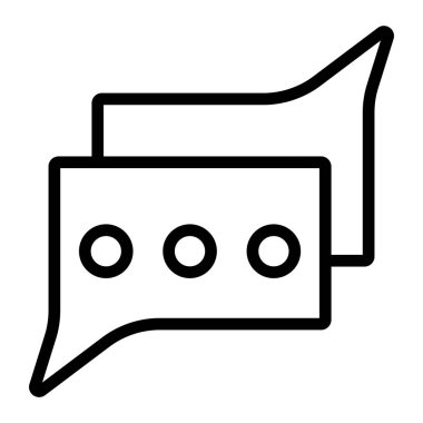 İleti Vektörü Satır Simgesi Tasarımı