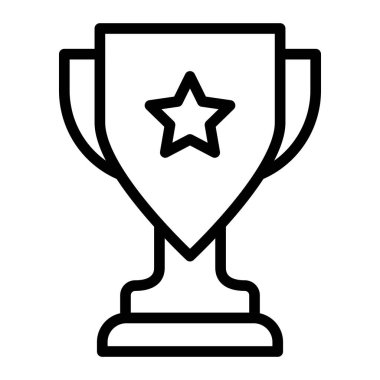 kupa vektör çizgisi simgesi