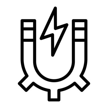 Mıknatıs vektör satırı simgesi