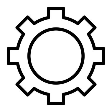 Ayarları vektör satırı simgesi