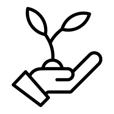 Bitki Vektör Satırı Simgesini Kaydet