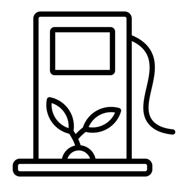 Eko Yakıt Vektör Hattı Simgesi