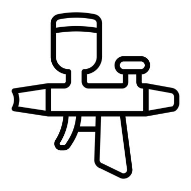 Airbrush Vector Satır Simgesi Tasarımı