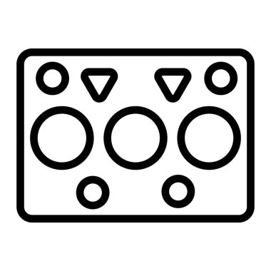 Conta Vektör Satır Simgesi Tasarımı