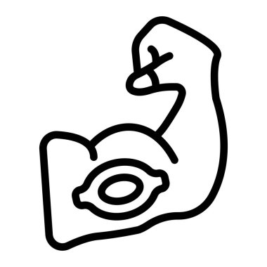 Kas Vektörü Satırı Simgesi Tasarımı