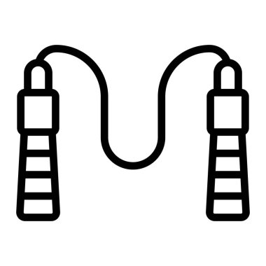 Atlama İpi Vektör Satırı Simgesi Tasarımı