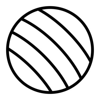 Yumruklama Topu Vektör Satırı Simgesi Tasarımı