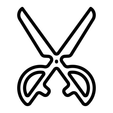 Scissors Vector Line Icon Design