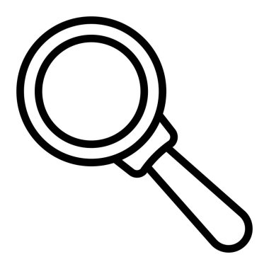 Magnifier Vector Line Icon Design