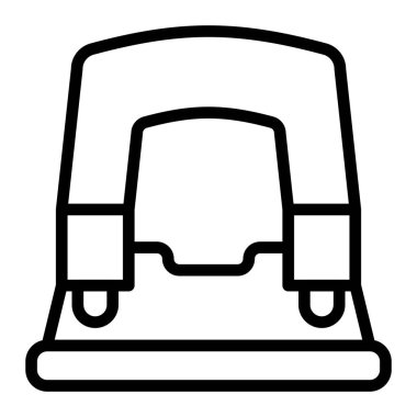 Daktilo Vektör Satırı Simge Tasarımı