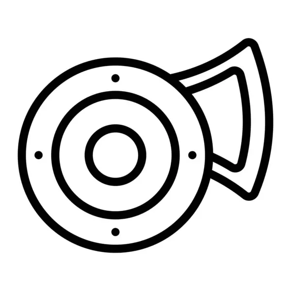 Boynuz Vektör Satırı Simgesi Tasarımı