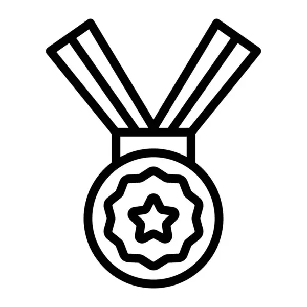 Altın Madalya Vektör Satır Tasarımı