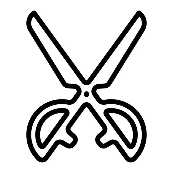 Scissors Vector Line Icon Design