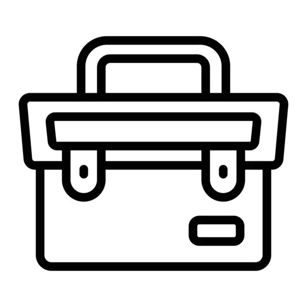 Evrak Çantası Vektör Satır Simgesi Tasarımı