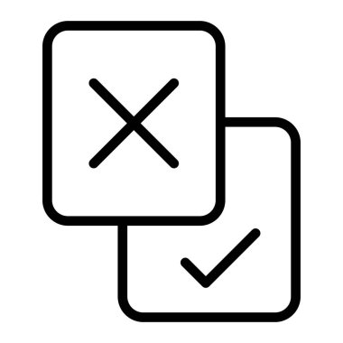 Ab Deneme Vektör Satırı Simgesi