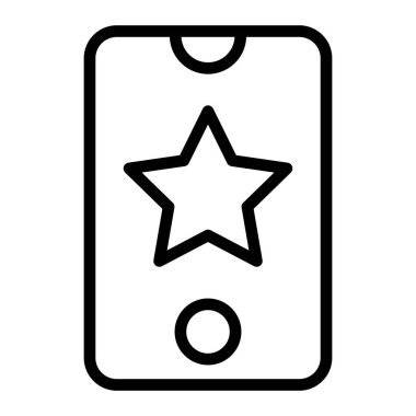 Favori Vektör Satırı Simgesi