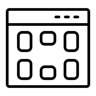 Vektör Satır Simgesini Ayarla